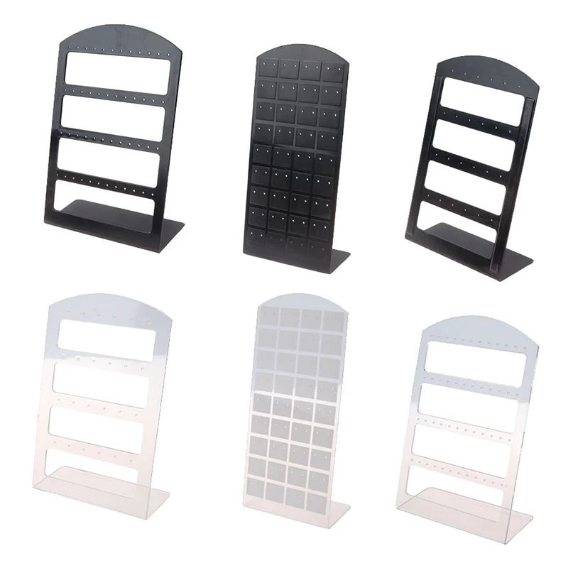 Plastic Stud Earring Stands Hooks Jewelry Display Show Packaging Cards Jewellery Organizer Holder Rack Gift