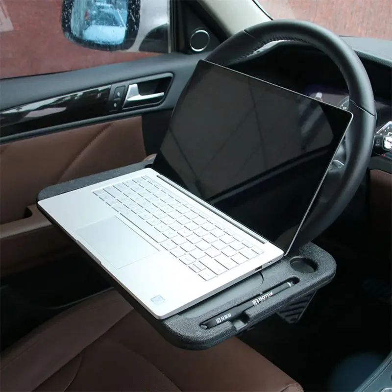  Steering Wheel Table Car Desk Coffee Holder Laptop Universal Portable Eat Tray