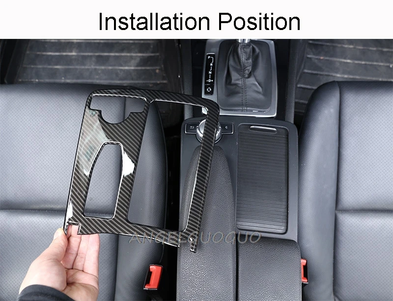 Car Styling For Mercedes Benz C class W204 E Class W212 ABS sticker Water Cup Holder Panel Decoration cover Trim( LHD