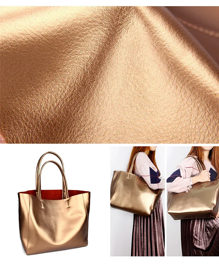 Женская сумка, модная женская сумочка, сумка через плечо, сумка-мессенджер из натуральной кожи, однотонные женские композитные сумки, большая емкость, женские сумки для покупок