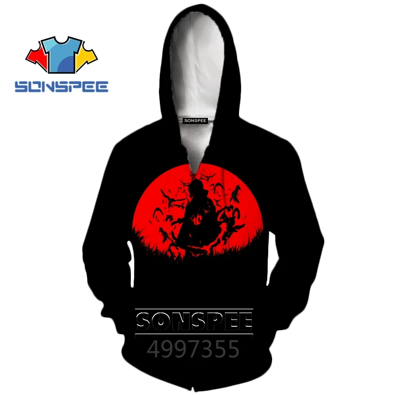 SONSPEE худи в стиле Харадзюку С 3D принтом аниме Наруто, Akatsuki, повседневные толстовки для мальчиков и девочек-подростков, уличная толстовка с капюшоном, одежда Z27 - Цвет: 8