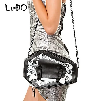 

Design Skulls Bats Women Shoulder Messenger Bag Crossbody Bags for Female 2020 Girls Handbags Black Punk Gothic Drop Ship