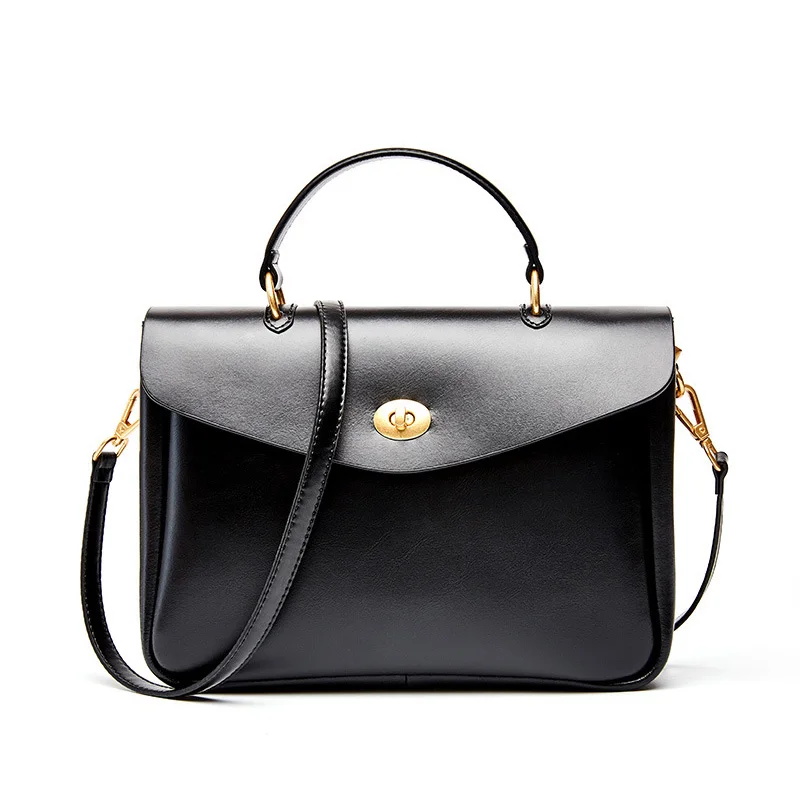 BRIGGS Genuine Leather Women Handbag Fashion Top-Handle Tote Bag Soft Leather Female Shoulder Bag Women Crossbody Bag sac a main