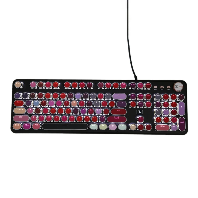 T520 Проводная 104 клавиш Usb Механическая металлическая игровая губная помада Клавиатура для ноутбука игровая мышь беспроводная мышь