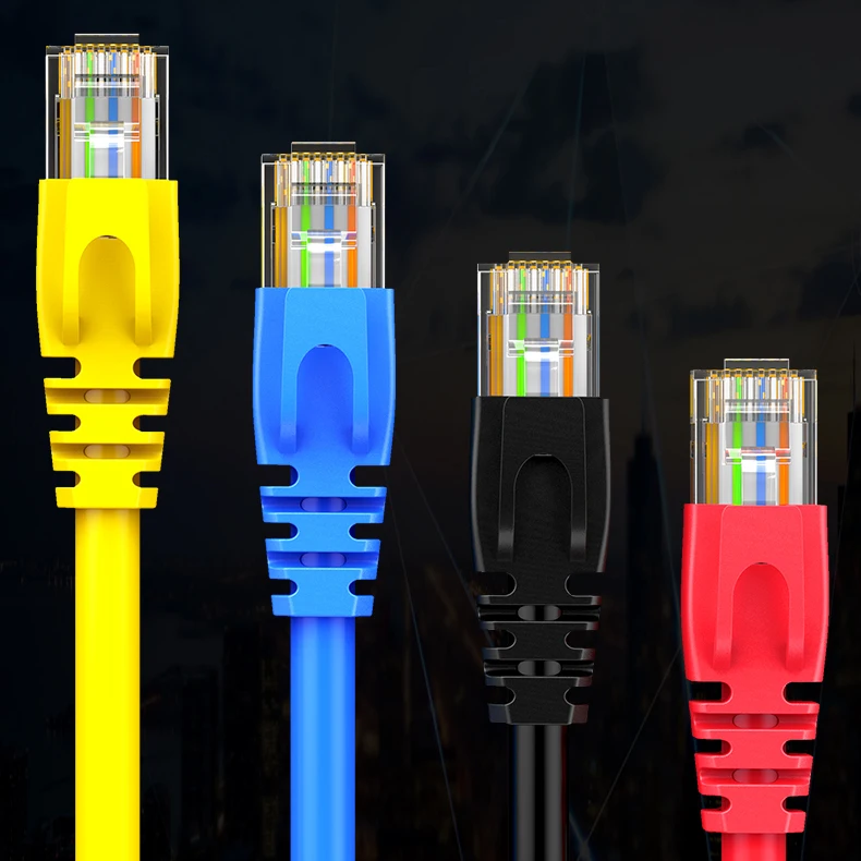 plug cobre para cat5 cat5e cat6 (plástico)