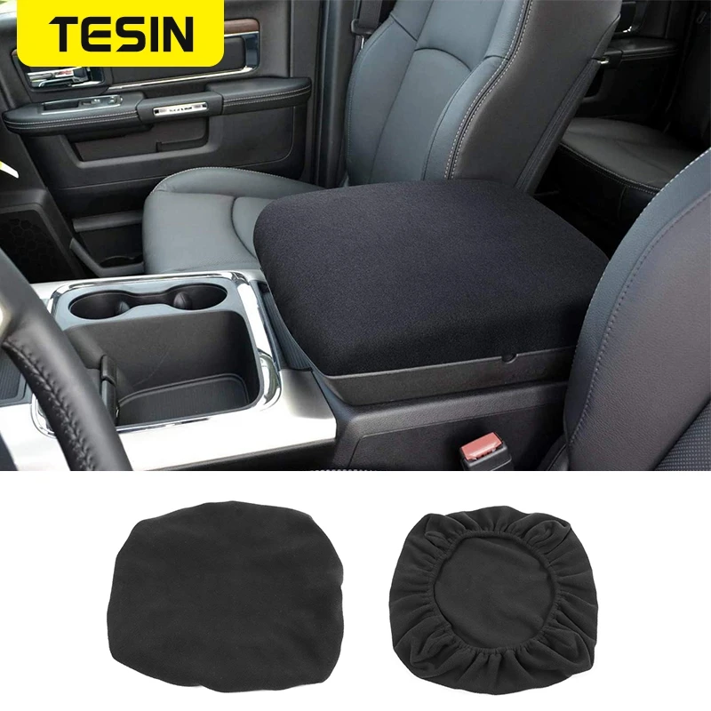 

Car Interior Mouldings Armrest Box Cloth Cover for Dodge Ram 2010+ Car Armrest Storage Box Cover for Dodge Ram 2010+ Accessories