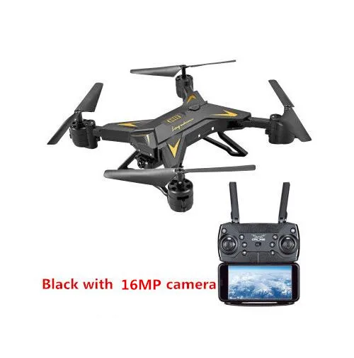 Радиоуправляемый Дрон с камерой 4K селфи Дроны с 16MP камерой HD складной Квадрокоптер с камерой Fly 18 Mins VS E58 - Цвет: Black with 4K cam