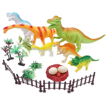 

1 Set Plastic Dinosaur Ornaments Mini Dinosaur Toys Lifelike Animal Model Education Props for Boys Children Students