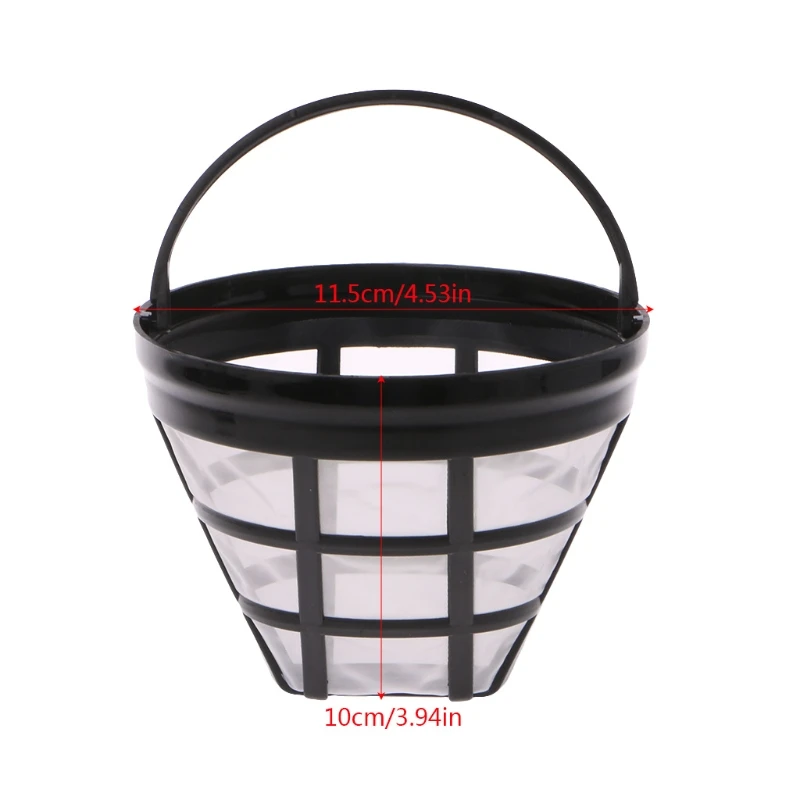 Coffee Machine Reusable Coffee Filter Replacement Filter Reusable Refillable Basket Cup Style Brewer Tool