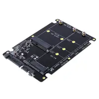 ssd iii 2 ב 1 NGFF M.2 B + M מפתח Mini PCI-E או mSATA SSD כדי SATA III מתאם כרטיס עבור מלאה Msata SSD / 2230/2242/2260 / 22x80 M2 E65A (1)