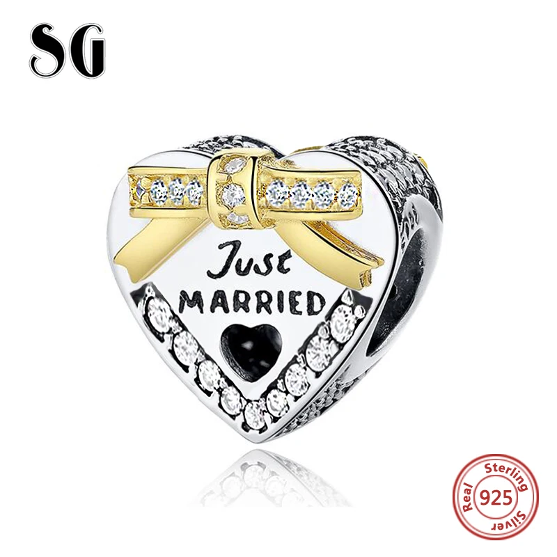 

Sterling Silver 925 Love Heart Charm beads Fit Original pandora Charm Bracelets Berloque Authentic pendant DIY Fashion Jewelry