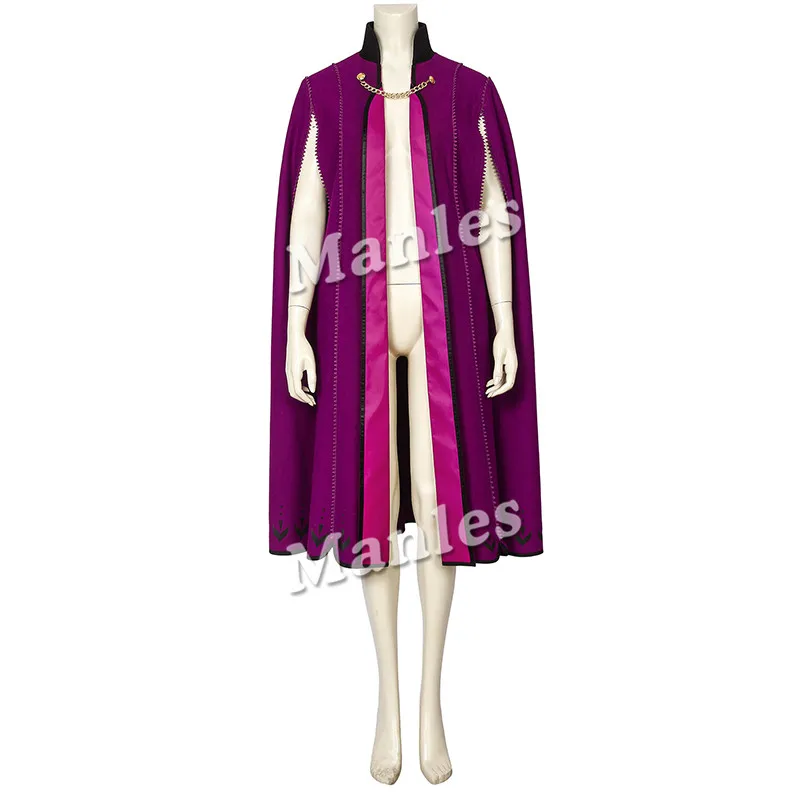Robe Only Костюм принцессы Анны и Эльзы; маскарадный костюм; платье Снежной Королевы для девочек; плащ и обувь для взрослых на Хэллоуин; карнавальный наряд на заказ - Цвет: Robe Only