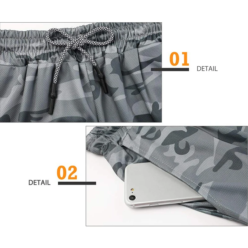 Men's 2-in-1 Workout Running Shorts with Liner Fitted Lightweight Gym Training Sports Short Pants with Zipper Pockets Quick Dry