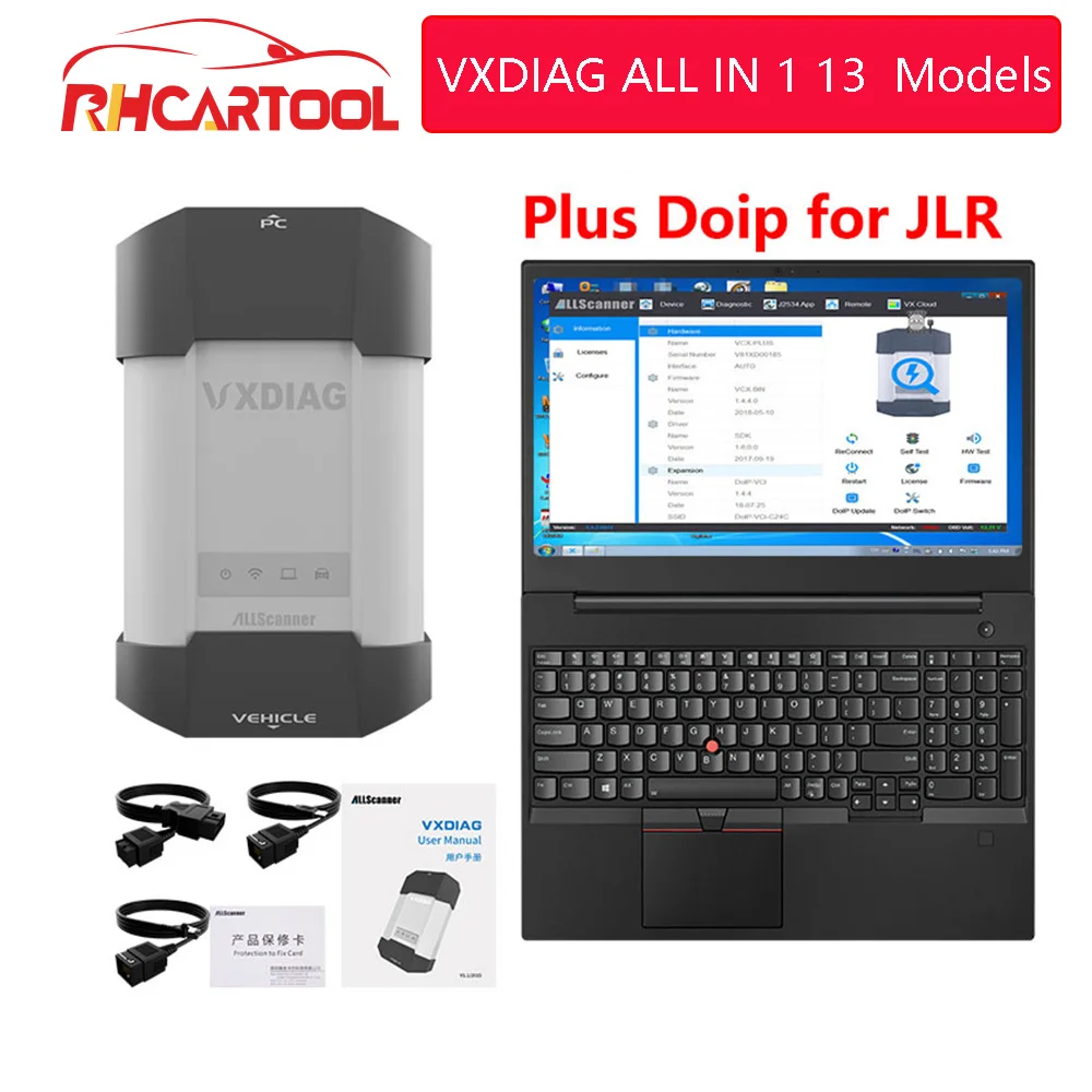 OBD2 Оригинальный VXDIAG VCX все модели в 1 ключевой программатор для Tech2 Doip Jlr Icom A2 A3 It3 It2