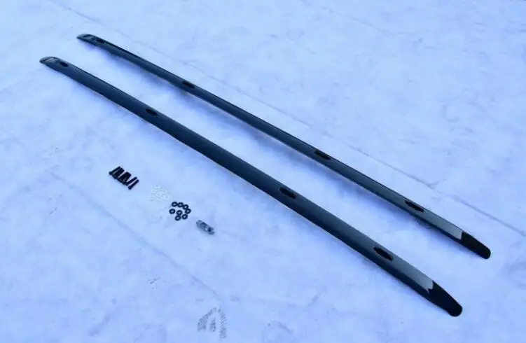 Высокое качество багажник на крышу багаж для Toyota Land Cruiser PRADO LC200 FJ200 2008-(черный серебристый - Цвет: Черный