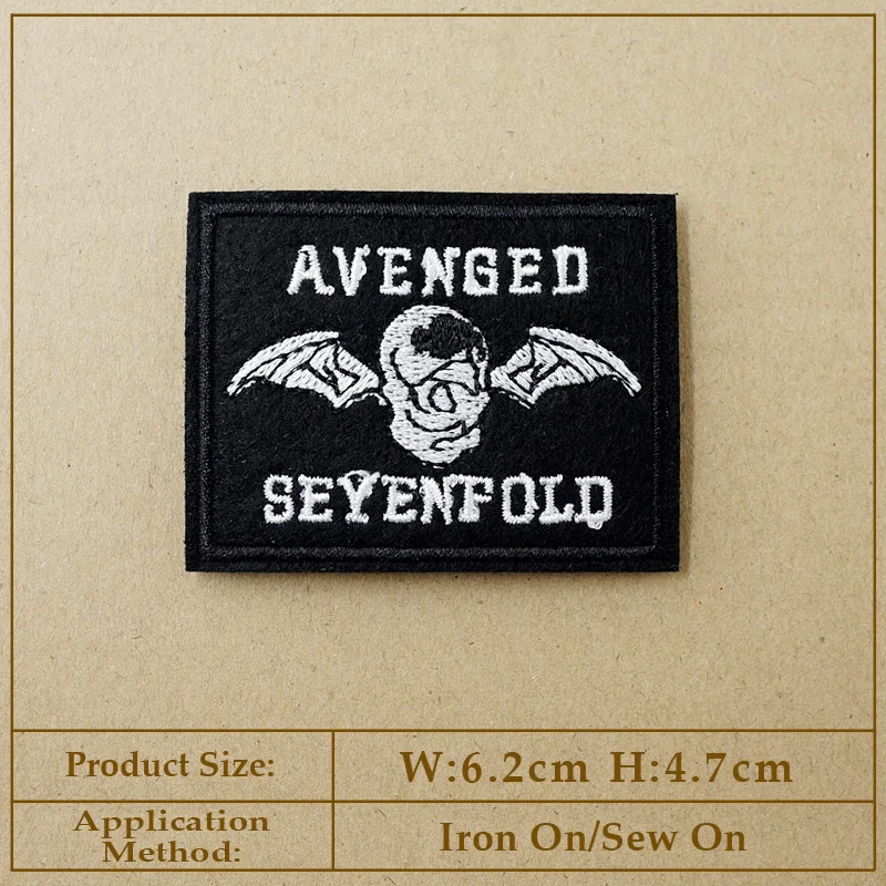 Band Embroidered Applique Patches Fabric Garment Apparel Accessories Badges Rock Punk Music