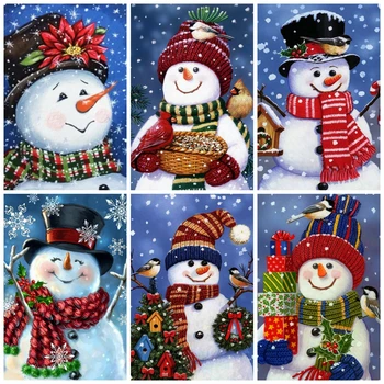 

HUACAN Diamond Painting Santa Claus Full Square Round Rhinestone Kit 5D Diamond Embroidery Cartoon Handicraft Winter Wall Art