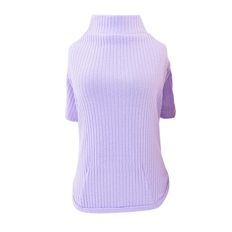 

Pet Autumn And Winter Super Soft Thickening Solid-colored Bottom Shirt Small And Medium Dogs Warm Sweater NEW