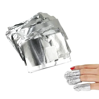 

100Pcs Aluminium Foil Remover Wraps With Acetone Nail Art Soak Off Acrylic Gel Nail Polish Removal