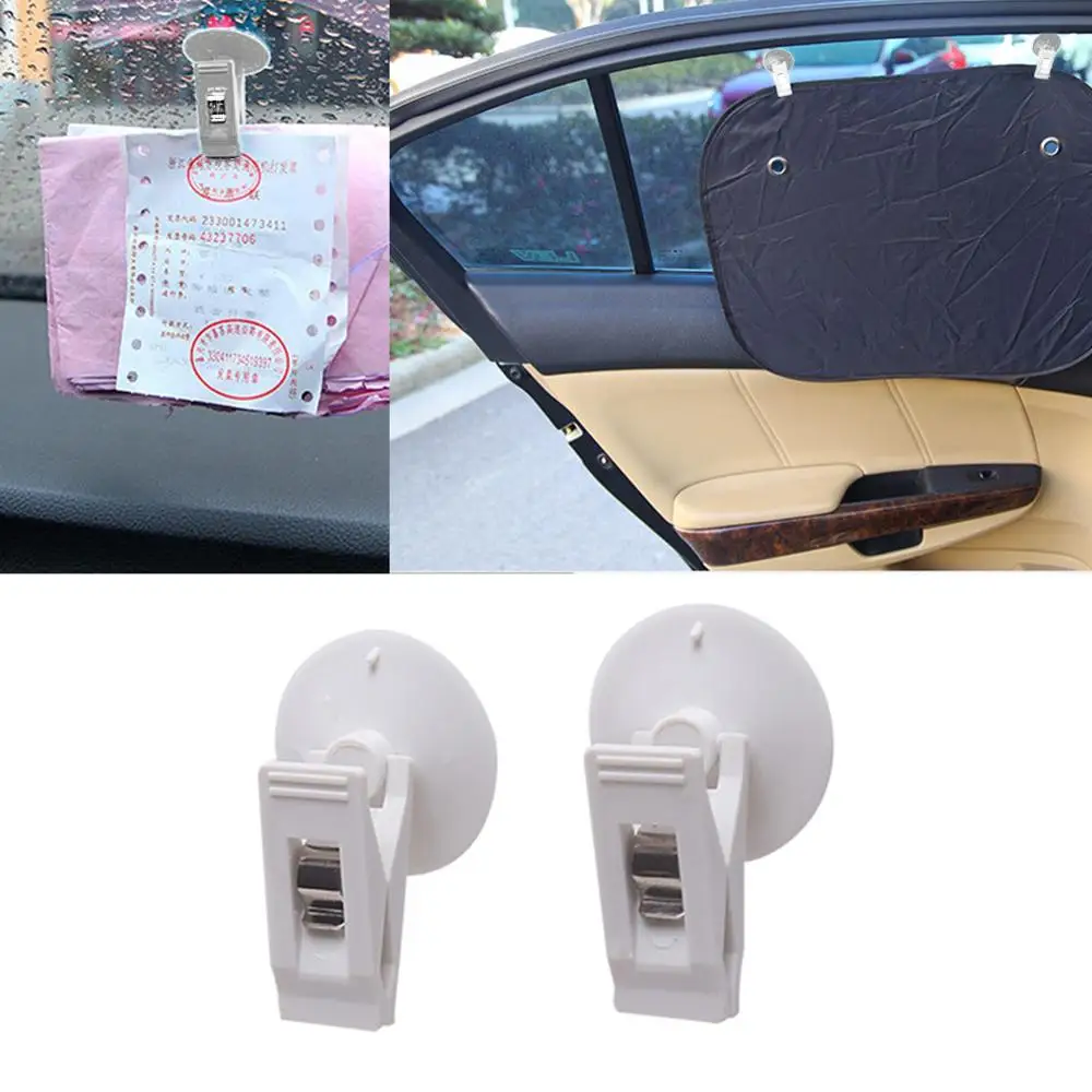 2 шт. зажимы для лобового стекла автомобиля держатель парковочных карт бумажных