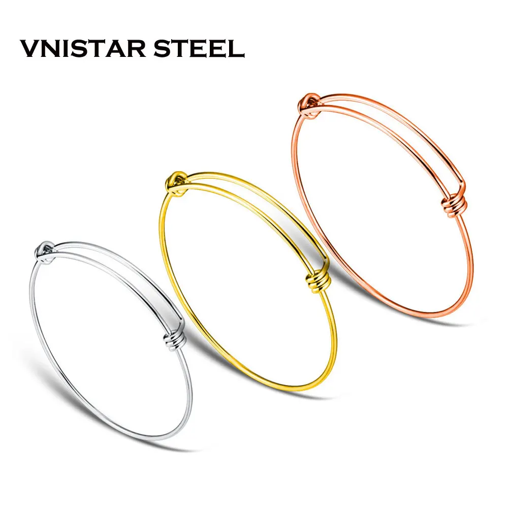 316 Stainless Steel DIY Charm Bangle 20pcs