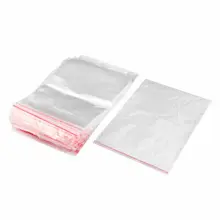 100 шт " x 8" прозрачный 2Mil поли пластиковый многоразовый мешок на молнии с замком