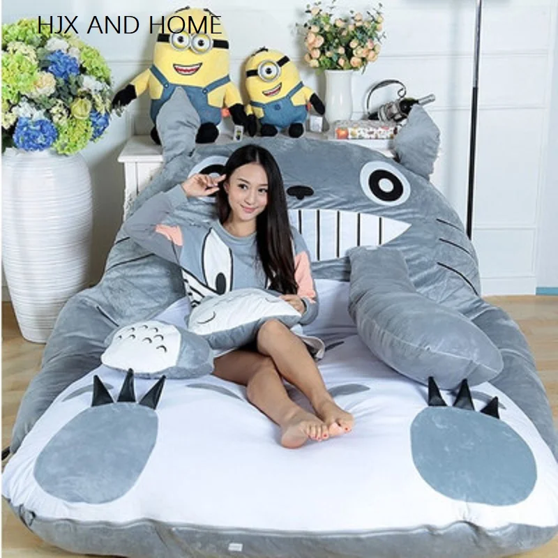 Cartoon Totoro mattress lazy sofa bed Leisure and comfort tatami mats Lovely creative small bedroom sofa bed chair 2