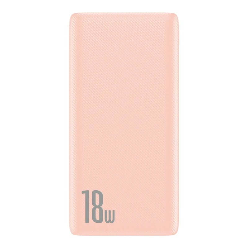Pink Baseus Quick Charge 3,0 10000mAh power Bank QC3.0 PD type C 10000 power bank портативное Внешнее зарядное устройство для Xiaomi iPhone - Цвет: Pink