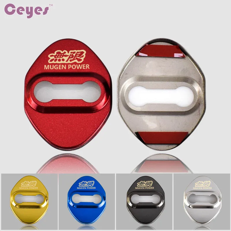 Ceyes автомобильный Стайлинг Подходит для Honda Mugen power для Toyota Corolla Avensis JDM автомобильные аксессуары наклейки Эмблемы автомобилей Стайлинг 4 шт