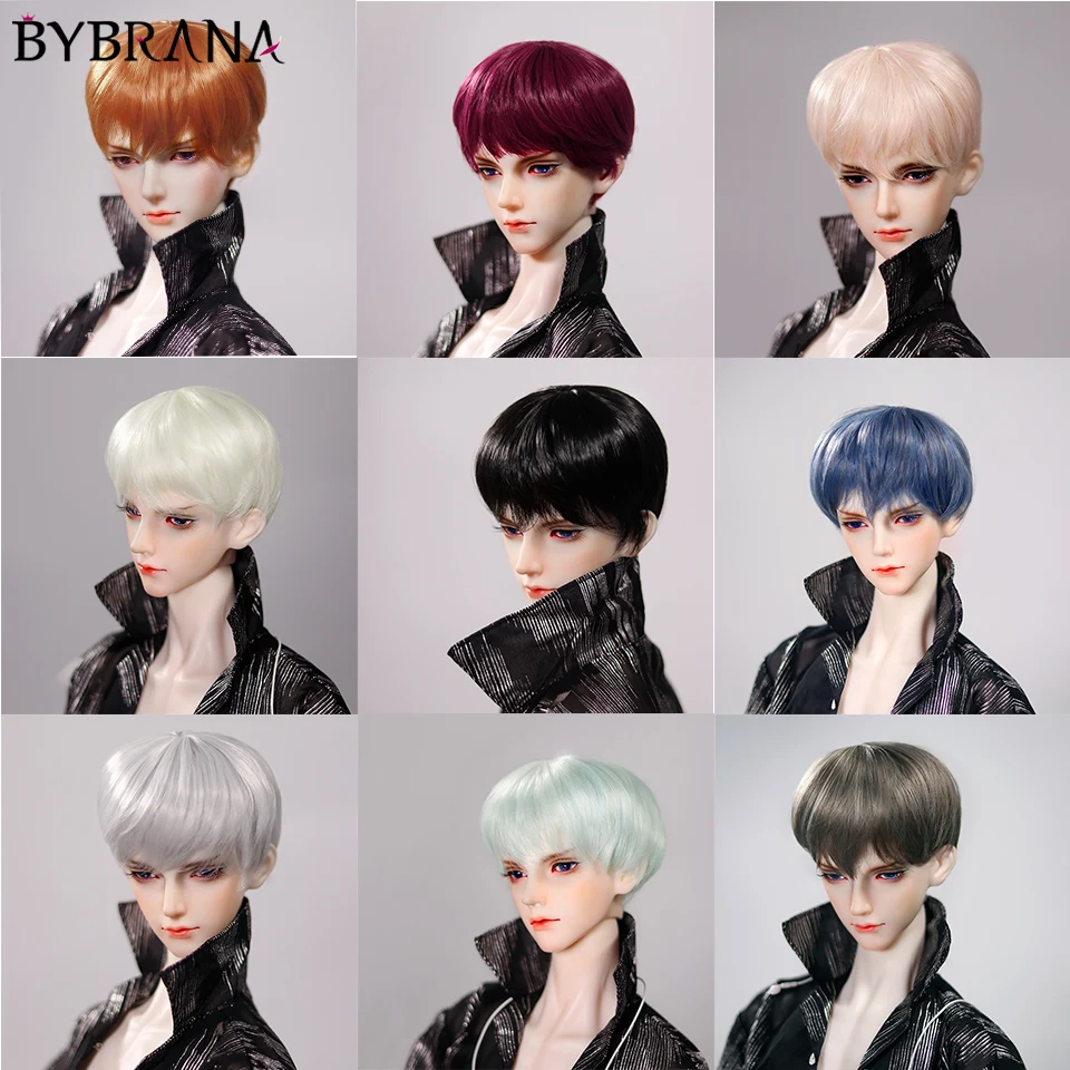 Bybrana дядюшка 1/3 1/4 1/6 BJD SD мальчик искусственные волосы короткие кукольный