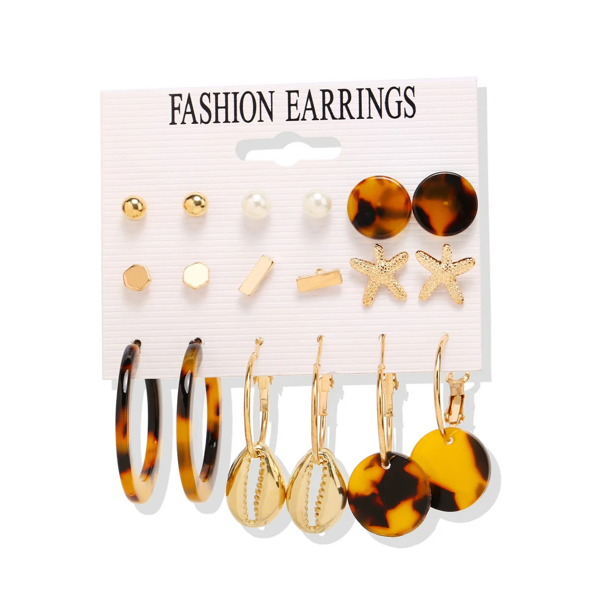 

1 Set Earrings Set Acrylic Dangle Drop Earrings For Women Big Circle Leopard Bohemia Brincos Fashion Jewelry