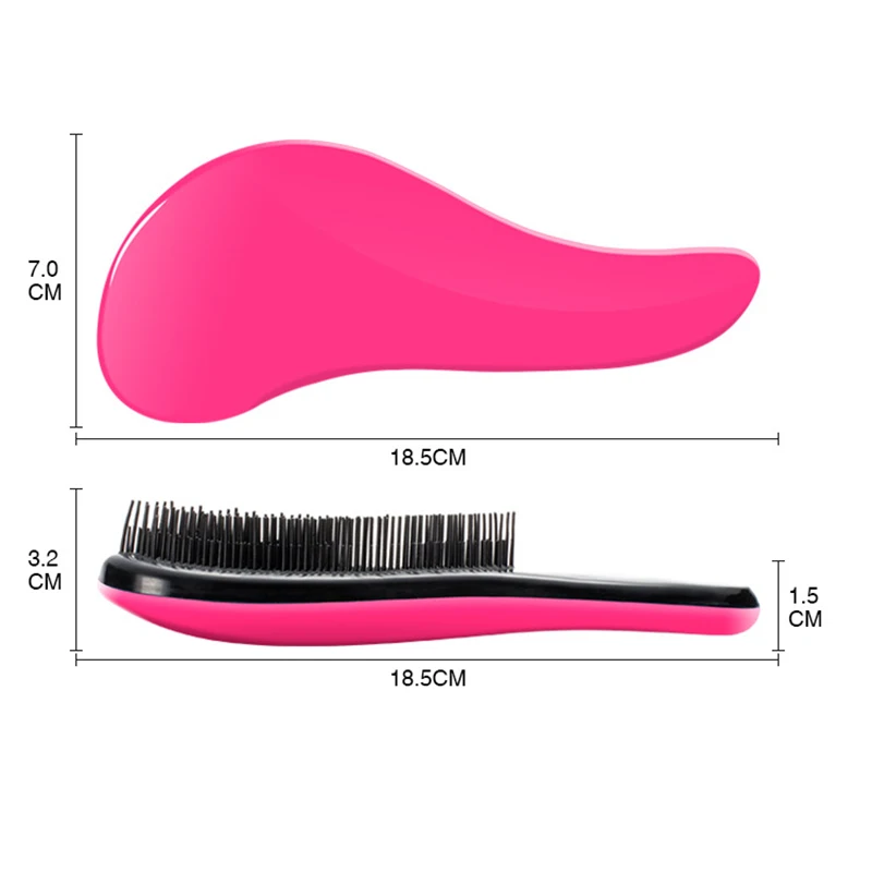 Расческа для волос Glide Thru No Pain Detangler для вьющихся, волнистых, густых, тонких, влажных, сухих и прямых волос