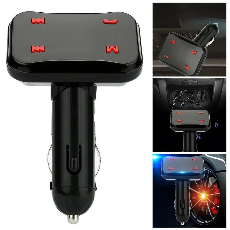 Экран MP3-плеер Поддержка sd-карты USB зарядное устройство адаптер беспроводной громкой связи fm-передатчик Bluetooth автомобильный комплект светодиодный
