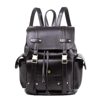 

OCARDIAN Backpack Women Luxury Designer Brand Leather Soft Face Fashion Retro College Student Casual Solid Backpack