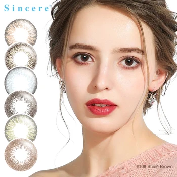 

Hotsale Sincere vision Contact Lenses 0-900 diopters for eye colour Monthly throw 2lenses/pair Freeshipping