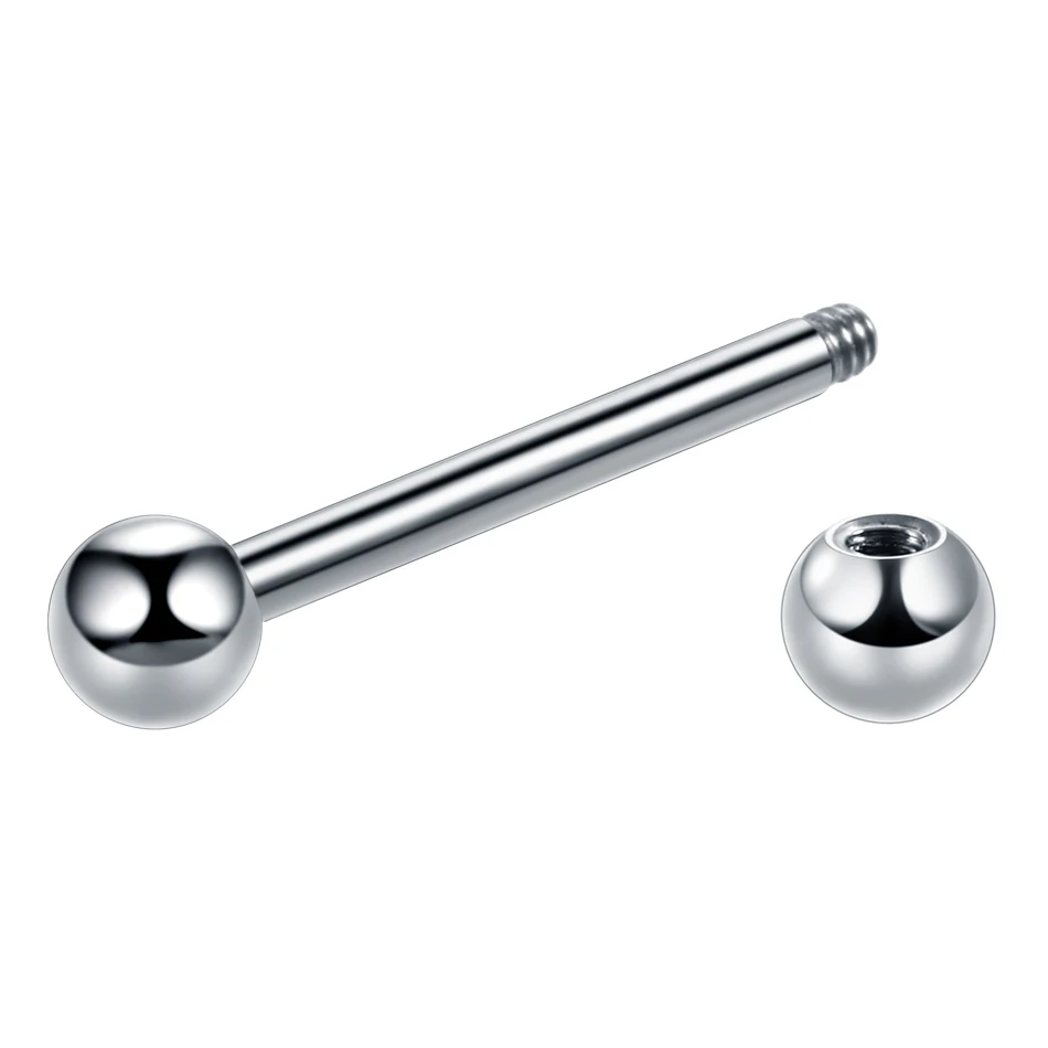 G23 Titanium Tongue Piercing Women Sexy Tongue Rings Industrial Barbells Sexy Body Jewelry For Bar Girls 10Pcs/20Pcs/50Pcs piercing jewelry body piercing jewelry body jewelry