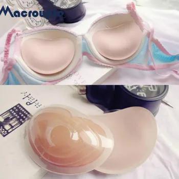 

Bikini Push Up Padded Swimsuit Bikini Small Bust Thicker Breathable Sponge Bra Pad Invisible Paste Padding