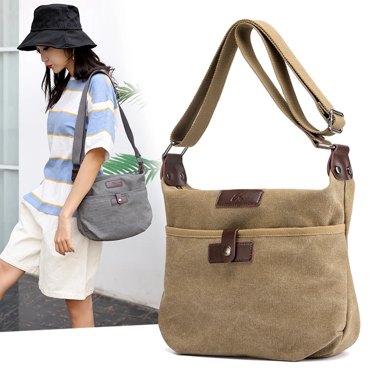 Kvky холщовая сумка мессенджер bolsa feminina 2020 женские сумки через плечо sacoches femme серая