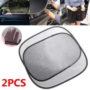 

Mayitr 2pcs PVC Static Cling Car Sun Shade Windshield Cover Tint Visor No Suction Cup Auto Accessories