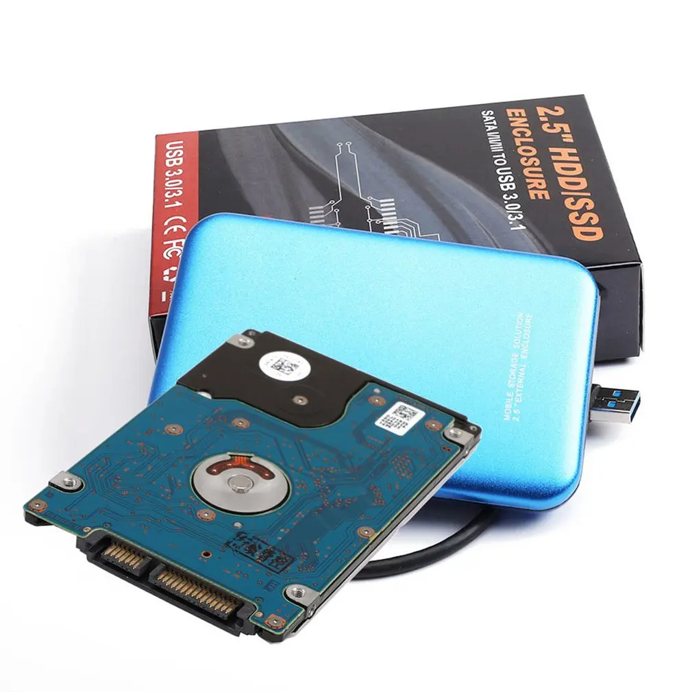 Корпус SSD USB3.0 SSD футляр для внешнего жесткого диска высокоскоростной SSD Поддержка UASP500GB 1 ТБ 2 ТБ мобильный диск