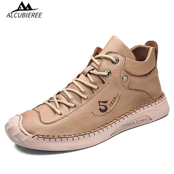 

2020 New Leather Men Casual Shoes Comfortable Shoes for Men Leather Spring Autumn Non-slip Men's Leather Shoes Plus Size 38-48