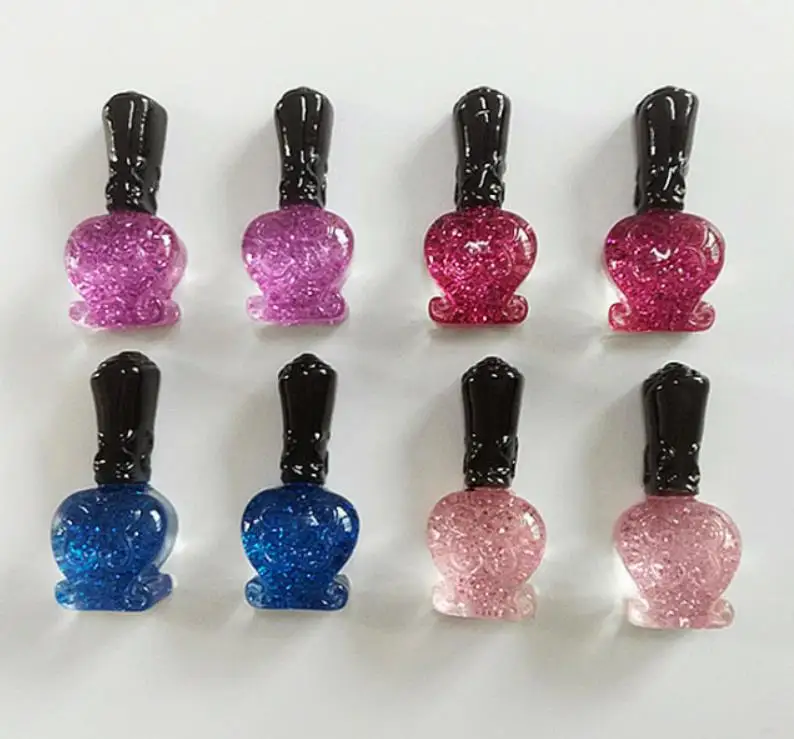14x31mm Kawaii флаконы для духов зеркало моделирования расческа сумка плоские пластмассовые мультфильм DIY плоские резиновые кабошоны Декор телефона Скрапбукинг - Цвет: 14x31mm