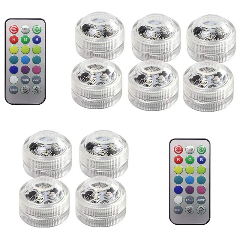 Submersible LED Lights With Remote Control Tea Lights Candles