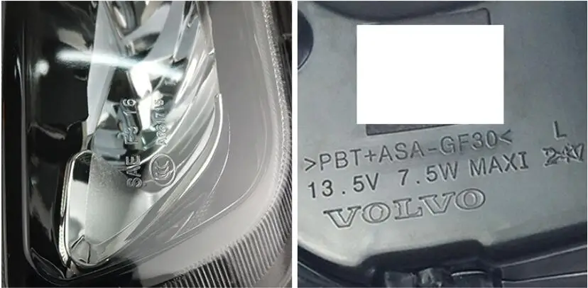 1 комплект Оригинальная Автомобильная головная лампа для Volvo XC60 дневного света~ 2020y XC 60 светодиодный DRL головной свет для Volvo XC60 противотуманная фара