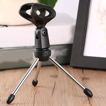 

Professional Desktop Microphone Stands Universal Adjustable Microphone Holder Mic Tripod Stand Desktop Bracket M-1