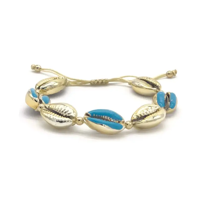 4 Pcs/set Bohemian Style DIY Shell Beads Heart Bracelet Fashion Women Summer Beach Handmade For Women Bracelets Jewelry