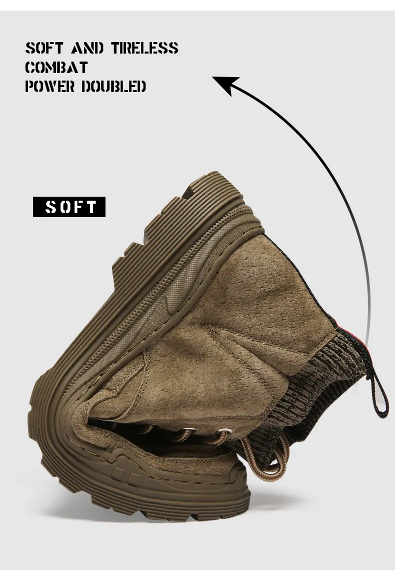 Brand Personality Design Classic Men Casual Sneakers Shoes Ankle Boots Military Equipment Flying Weaving Socks Car Sole Lace Up