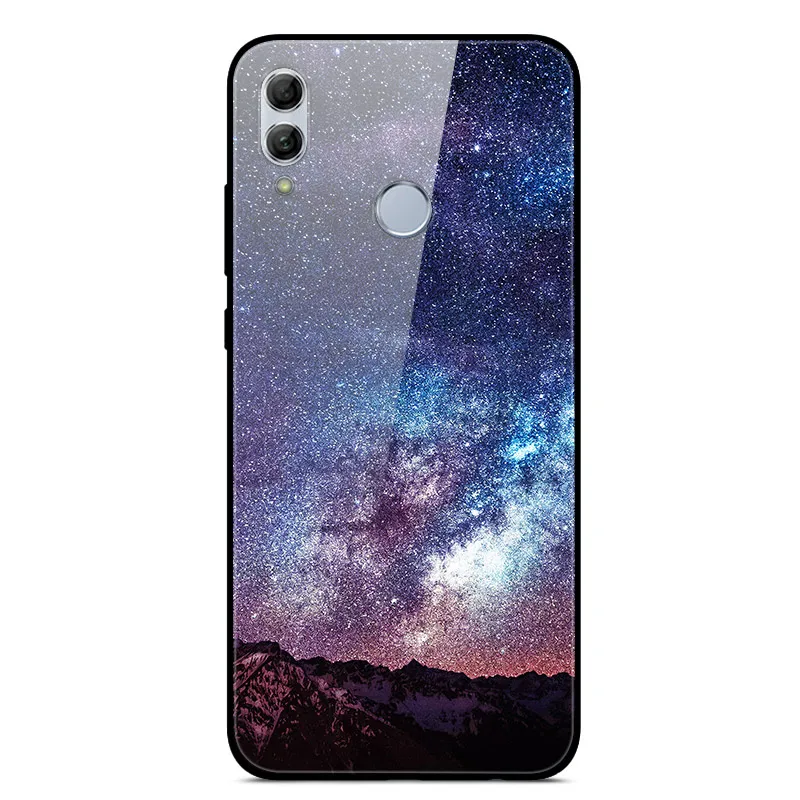 39 Чехол для huawei Honor 10 Lite с милым узором, стеклянный чехол на заднюю панель, Жесткий Чехол для huawei Honor 10 Lite, бампер для телефона, корпус, Funda, светильник - Цвет: 39