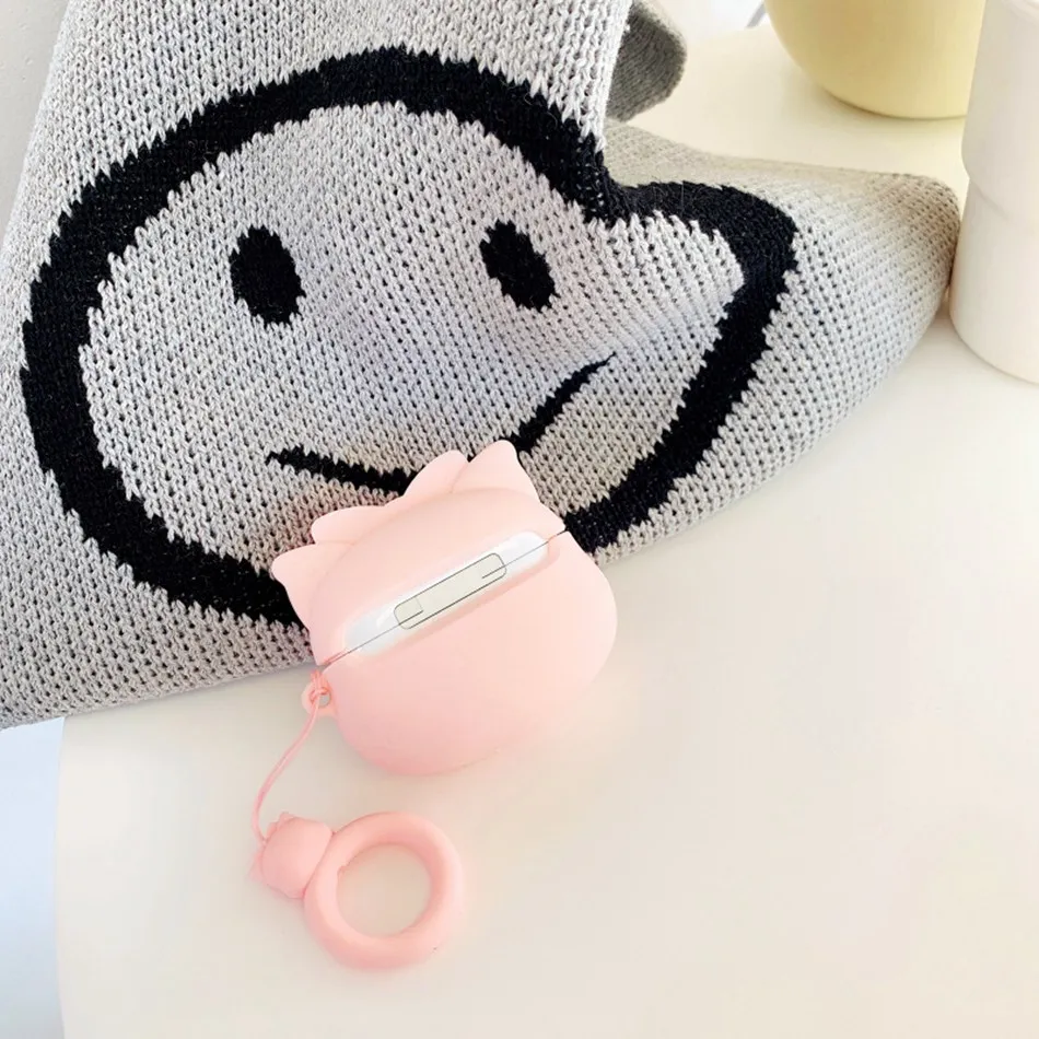 3D чехол для наушников для Airpods Pro Чехол Силиконовый Медведь Кролик свинья собака Мультяшные наушники/Earpods чехол для Apple Air pods Pro 3 Чехол