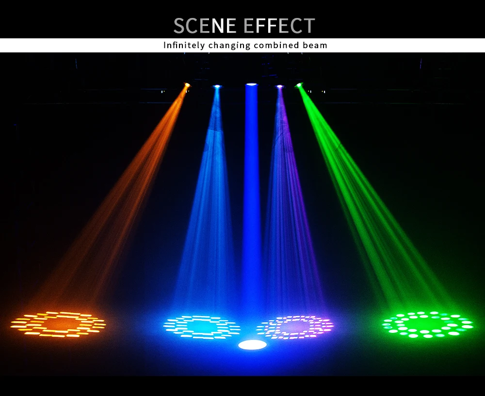 SHEHDS LED Beam 150W Moving Head Light 8/18 Prism DJ Stage Disco Ball Concert Wedding Professional Show